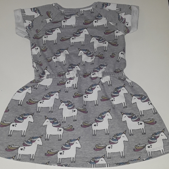 Okie dokie cute gray unicorn dress - Picture 2 of 8